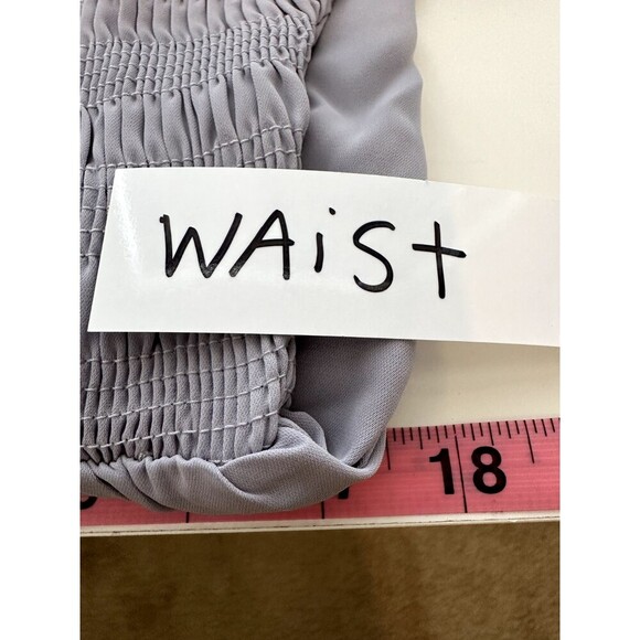 Womans Smocked Layered Maxi Dress Size XL Babydoll Boho Classic Minimal Event - Picture 7 of 13